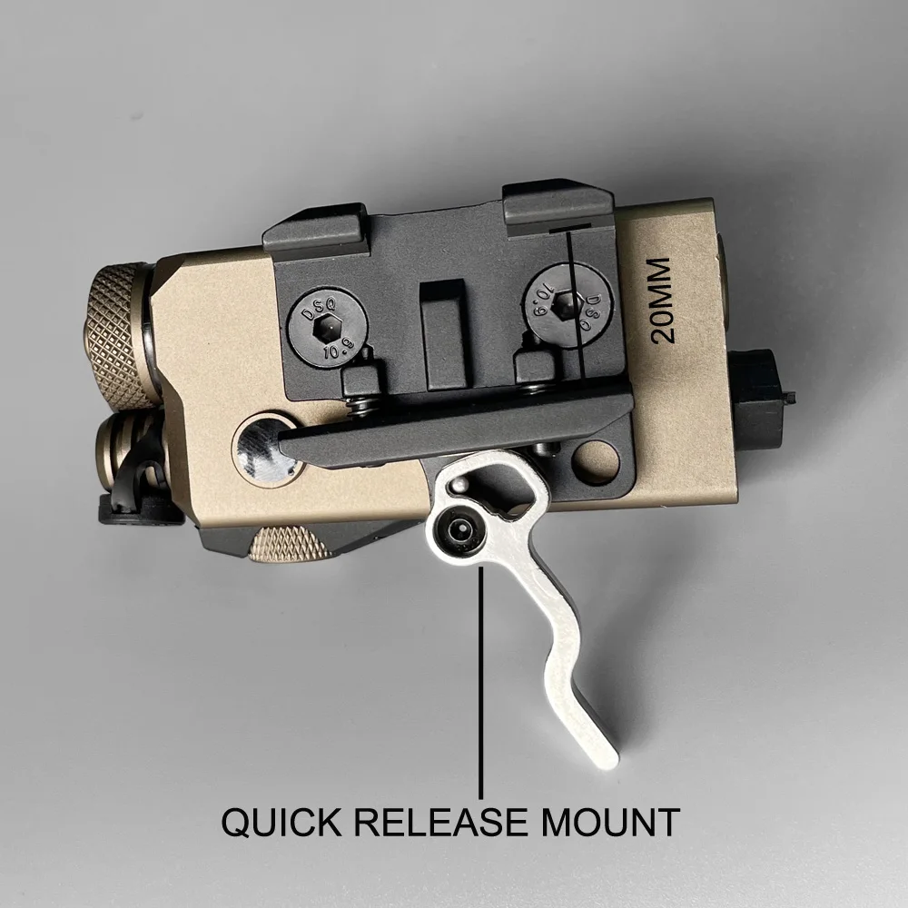 Láser de puntería táctica de compensación OTAL-C, láser IR clásico, verde, ajuste a cero, montaje HT, riel Picatinny - imagen 4