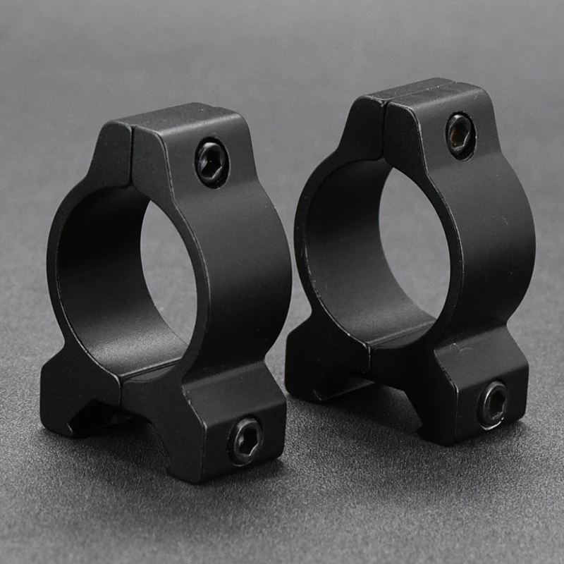 Shooin Optics Scope Anillo de tubo de 1 pulgada y 30 mm Base de montaje ultra baja Picatinny Weaver de 20 mm - imagen 2