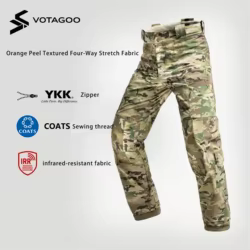 VOTAGOO Pantalon Táctico Hombres Infrarrojo 4 Ways Stretch para Outdoor