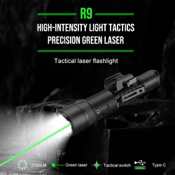 TrustFire R9 Linterna táctica LED para caza y autodefensa robusta