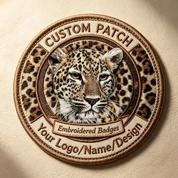 Parche termoadhesivo personalizado de leopardo para ropa y bolsos