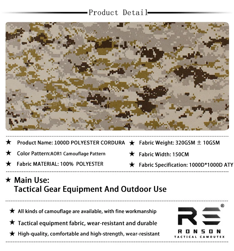 Textura y refuerzo del material Cordura
