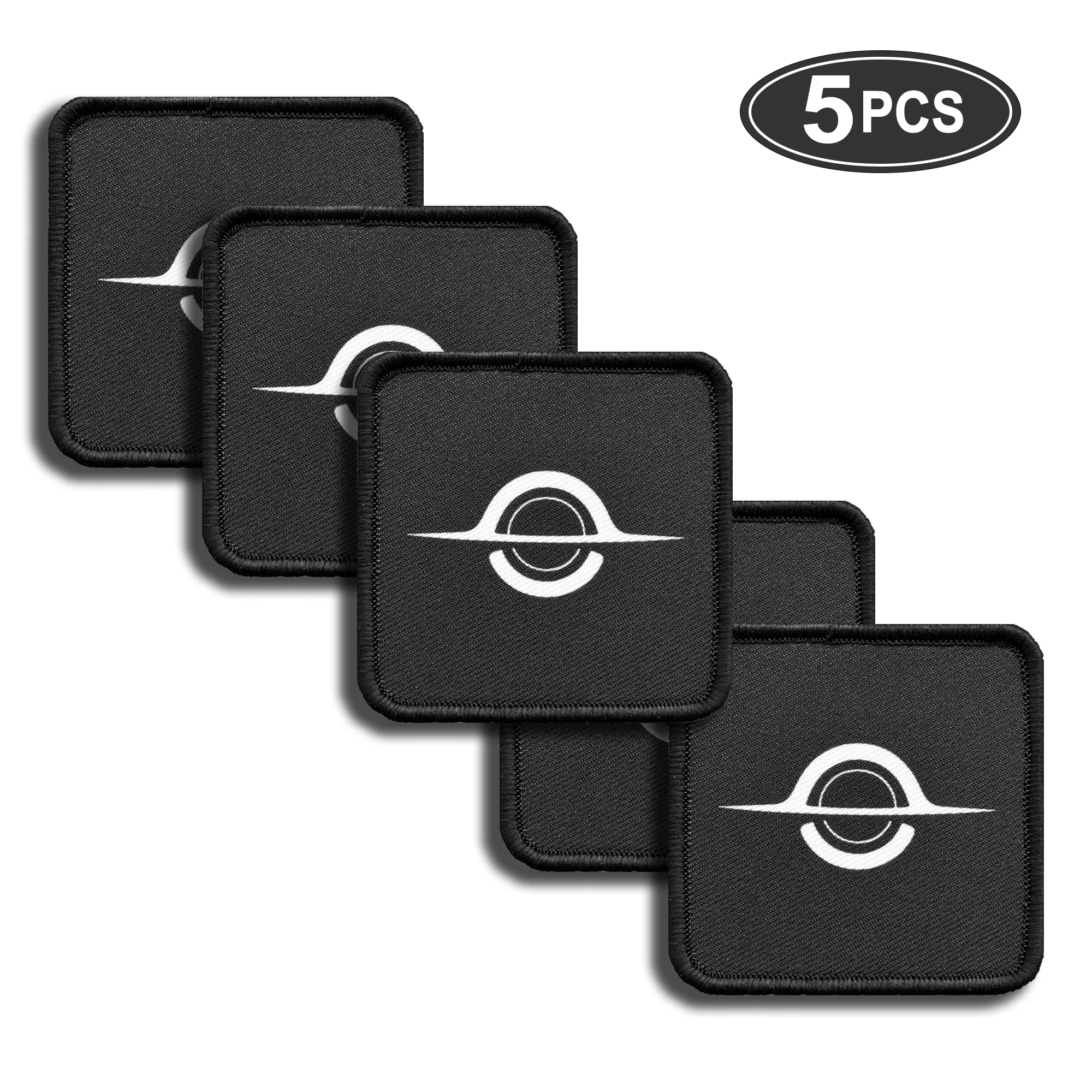Parche de velcro agujero negro minimalista táctico para mochila - imagen 5