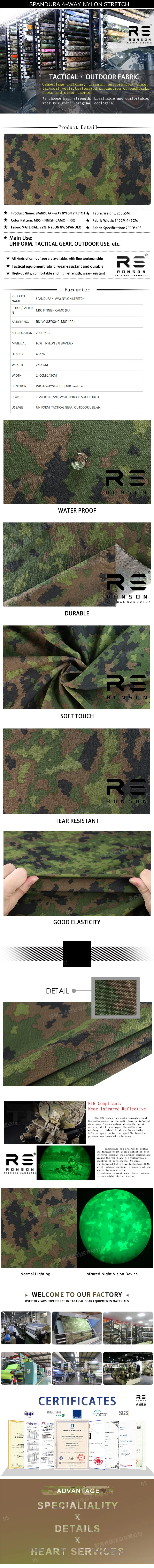 Uniforme táctico camuflado M05 en tonos bosque finlandés