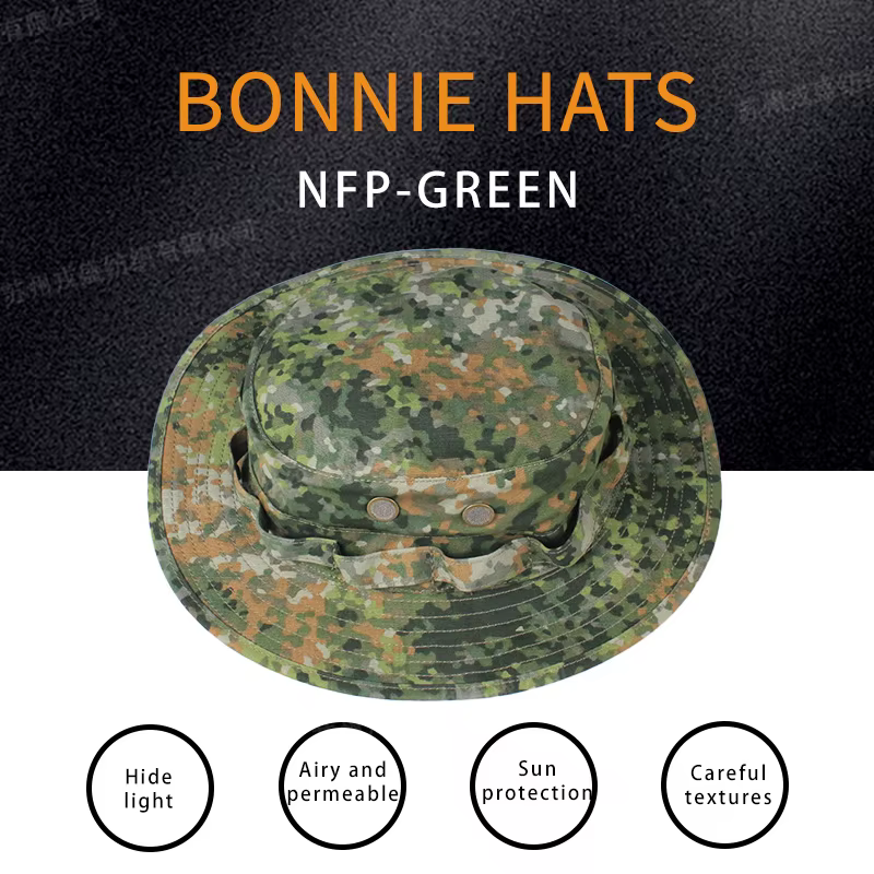 M19 gorra bonnie táctica camuflaje fractal NFP verde ripstop NIR - imagen 3