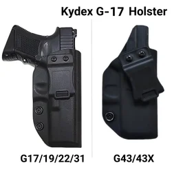 Funda IWB Kydex para Glock G17 – Porte oculta multicalibre