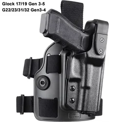 Funda tactica de pierna Glock Kydex - derecha, retencion Nivel II