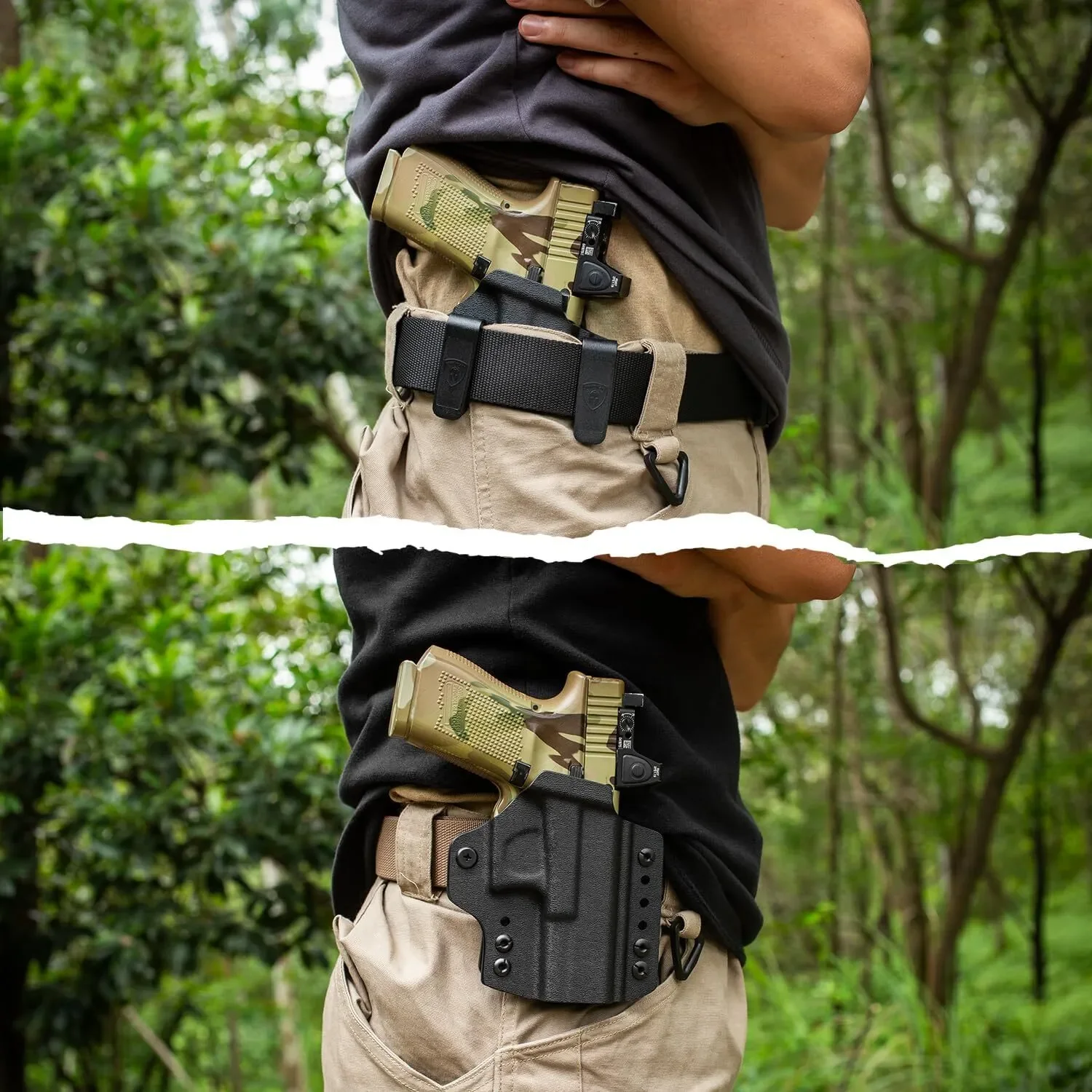 Funda convertible Glock IWB/OWB