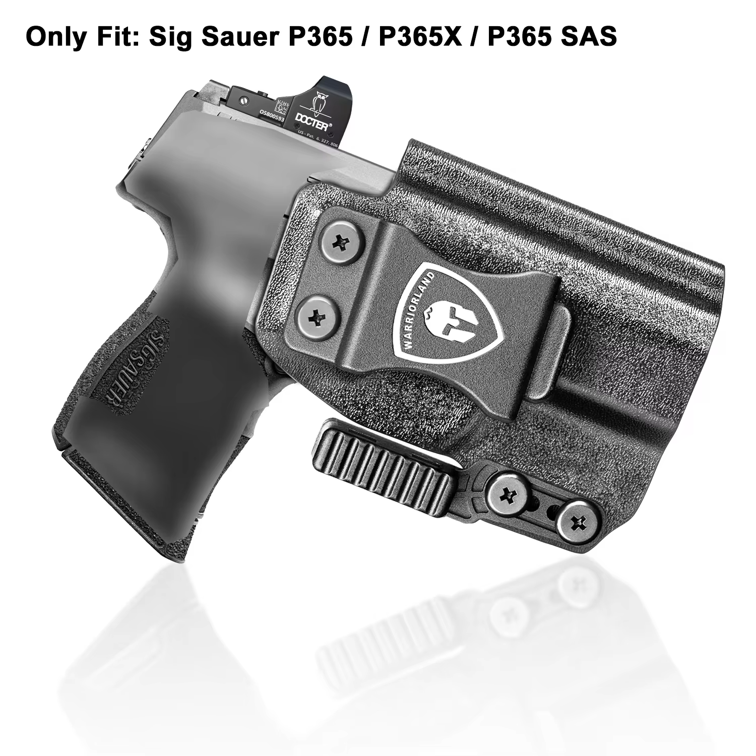 Funda Kydex IWB Sig Sauer P365 con corte óptico garra, diestra - imagen 4