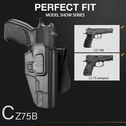 CZ 75B/75 Compact Funda OWB polímero índice táctico derecha