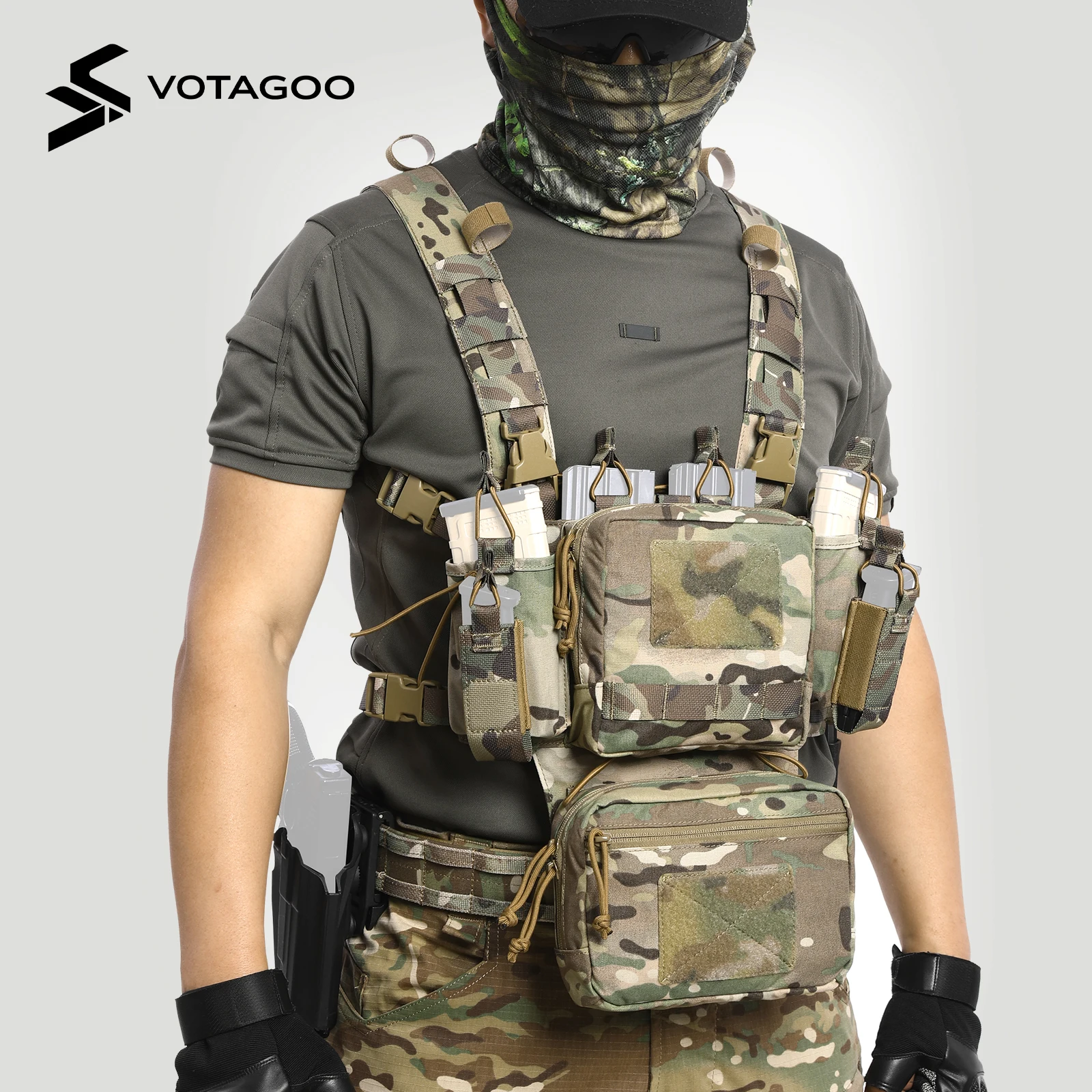Chaleco Táctico VOTAGOO con Sistema MOLLE – Ajustable - imagen 3