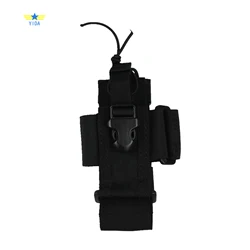 Funda táctica MOLLE ajustable para radio bidireccional de nailon