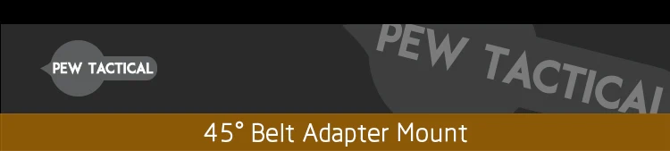 Adaptador de correa táctico PEW en configuración de una fila