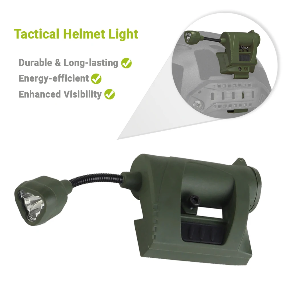 MPLS CHARGE linterna táctica para casco con LED de 3 modos exteriores - imagen 3