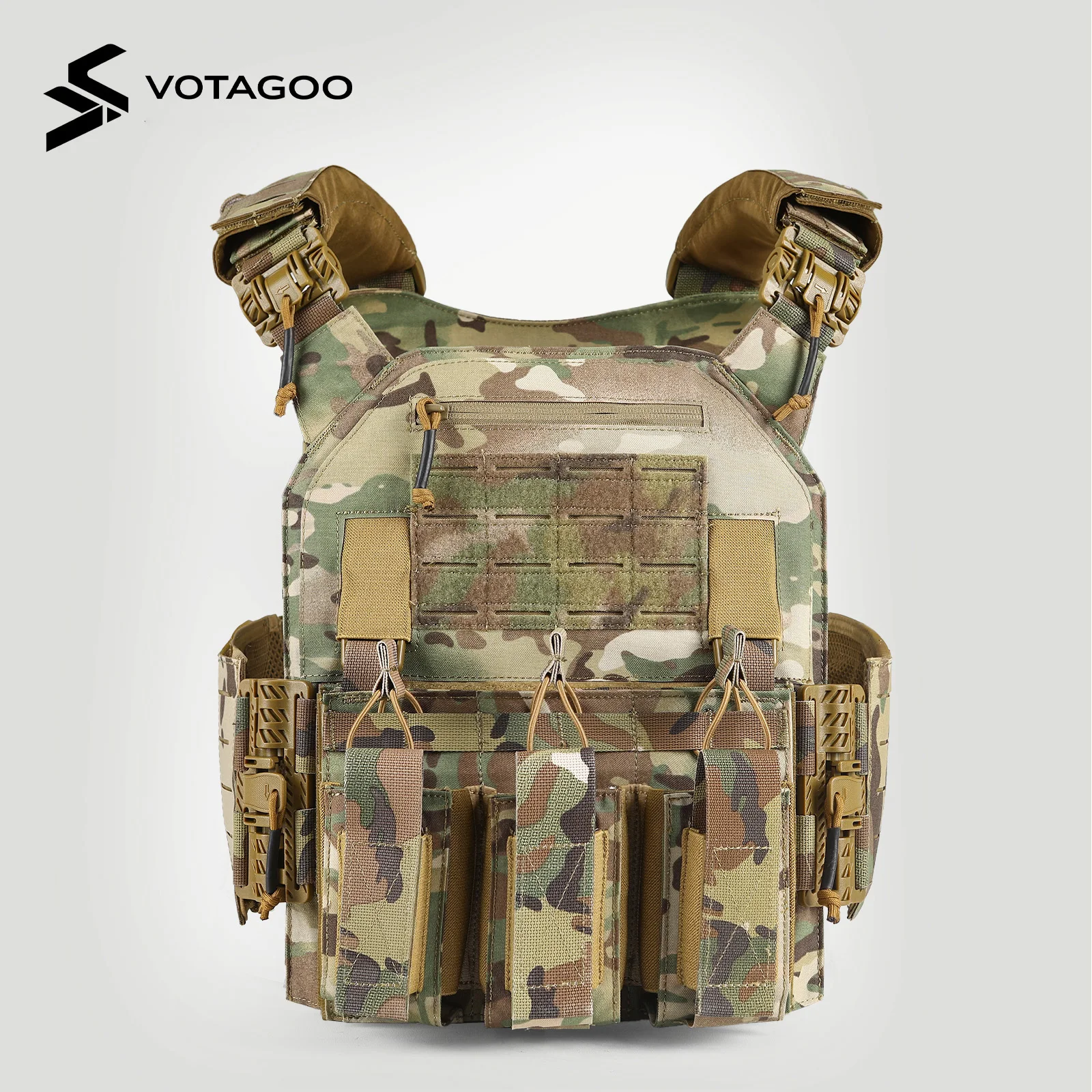 VOTAGOO Chaleco táctico ligero antibalas desmontable - imagen 5