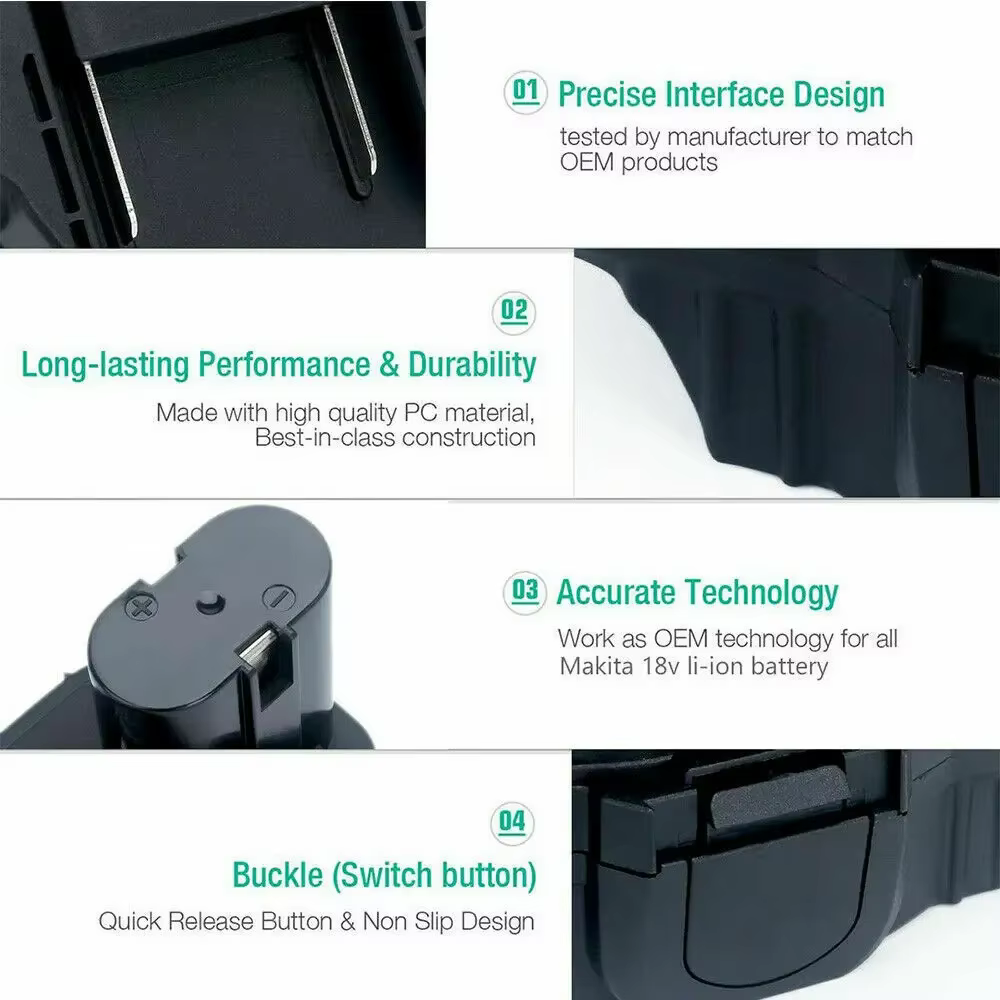 Adaptador MT20MN batería Makita 18V – Convierte Litio a Ni-MH - imagen 3