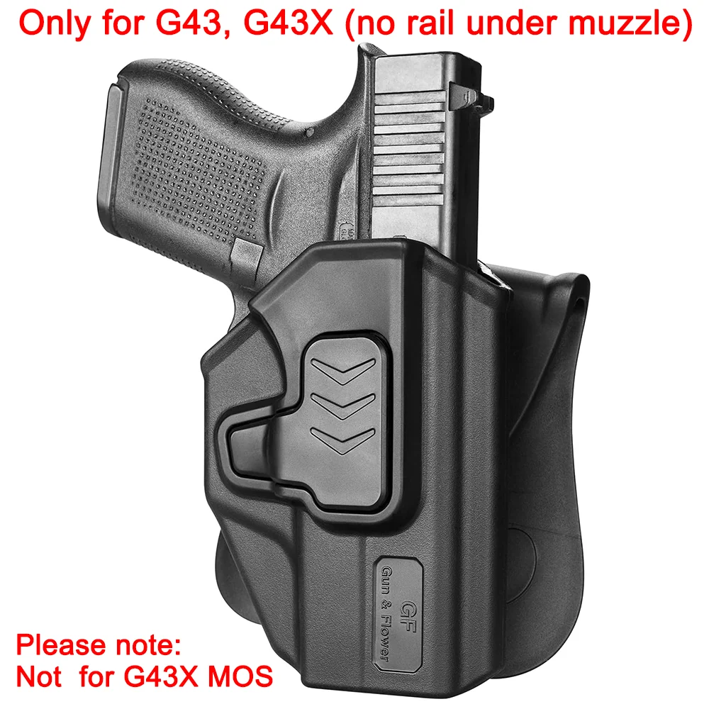 Funda táctica Level II Glock G43 – Extracción rápida Liberación con el dedo - imagen 3