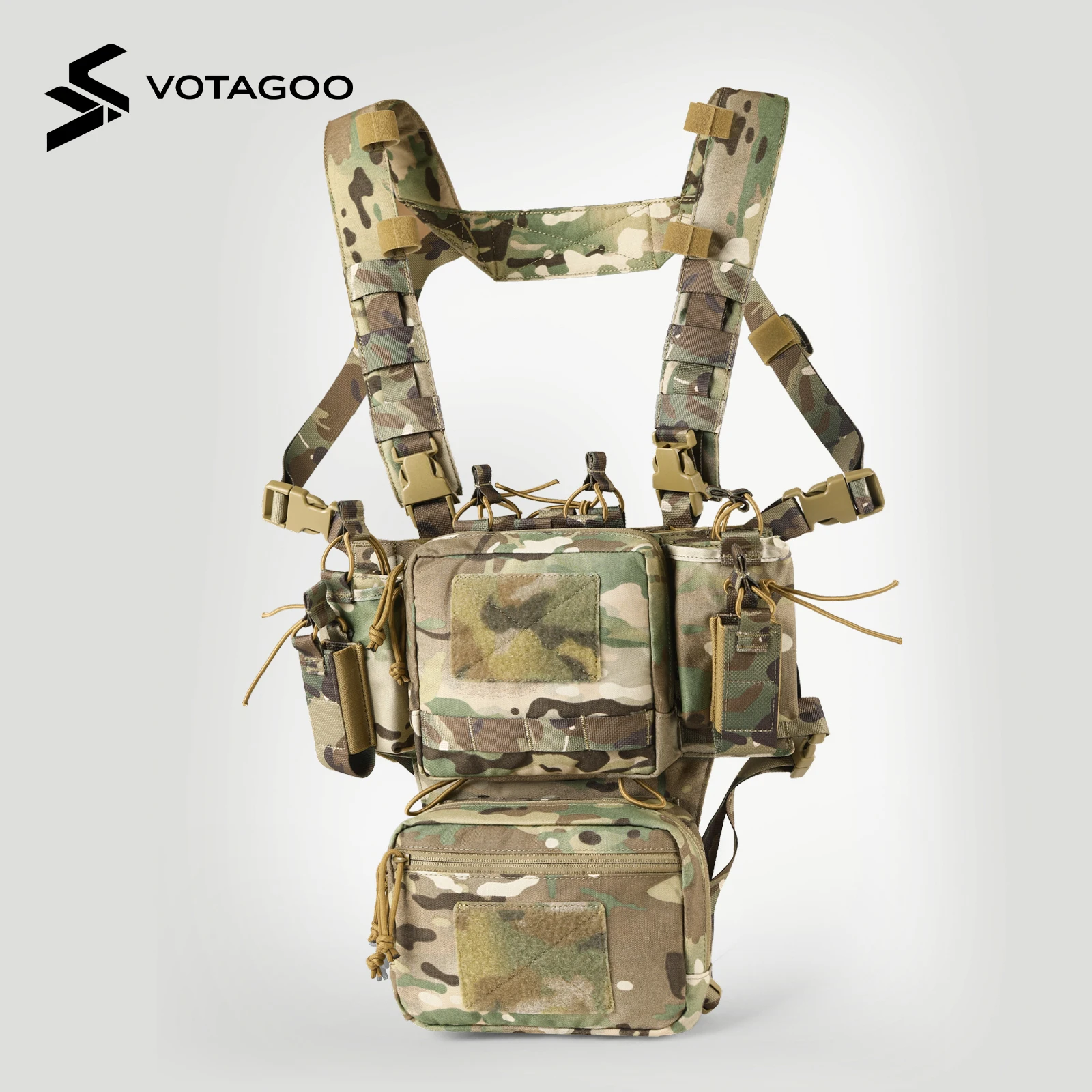 Chaleco Táctico VOTAGOO con Sistema MOLLE – Ajustable