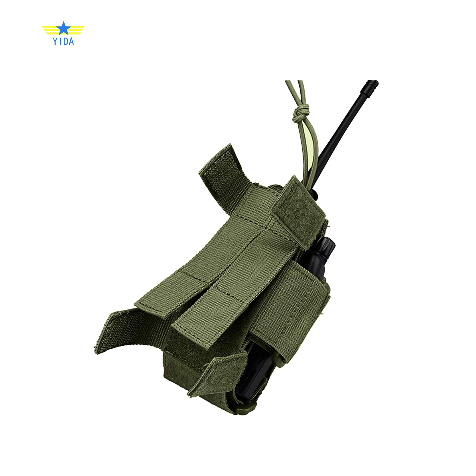 Funda táctica MOLLE ajustable para radio bidireccional de nailon - imagen 5