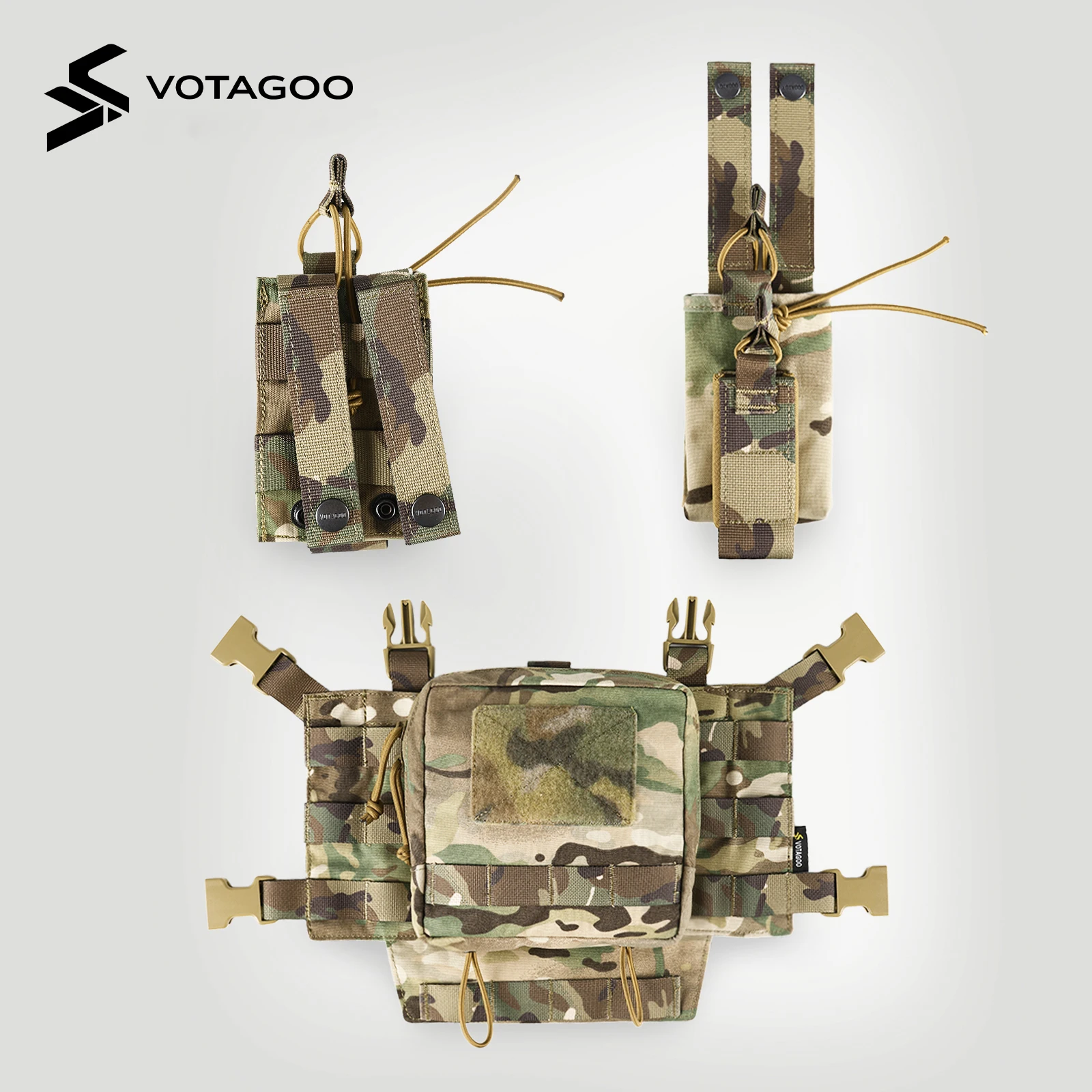 Chaleco Táctico VOTAGOO con Sistema MOLLE – Ajustable - imagen 2