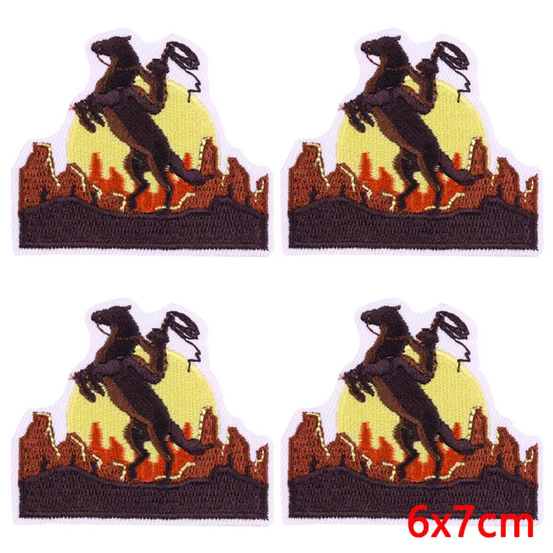 Parche termoadhesivo bordado western – Táctico para equipamiento outdoor