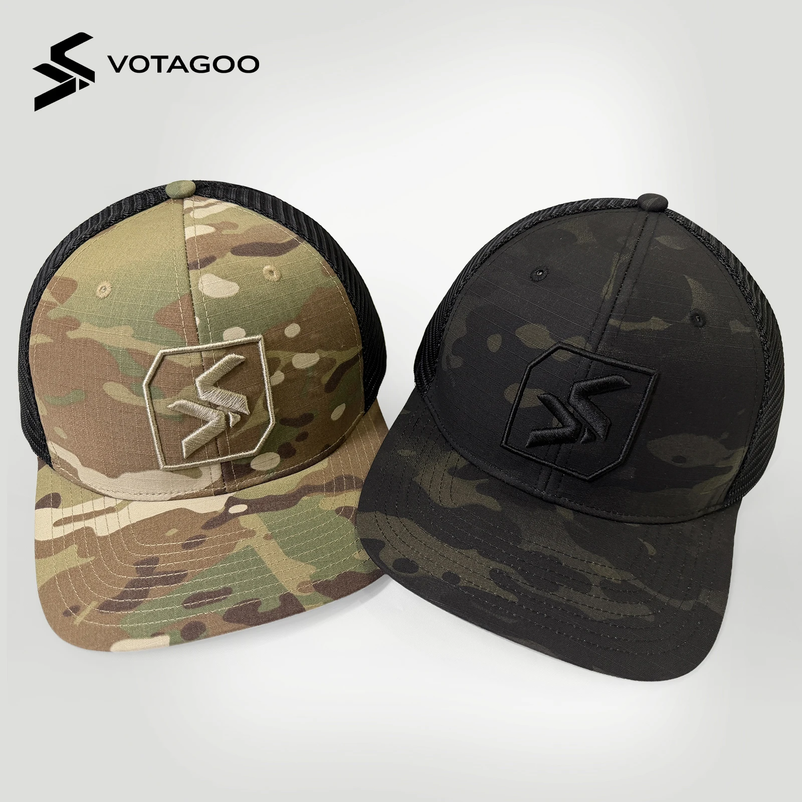 VOTAGOO Gorra táctica Multicam camuflaje todoterreno arañazos - imagen 5
