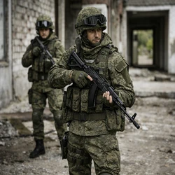 EMR conjunto de chaleco táctico y sistema MOLLE camuflaje ruso