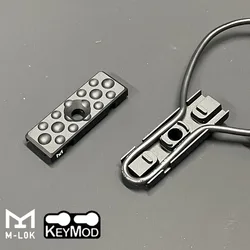 Guía de cables M-LOK Keymod aluminium CNC rail táctico