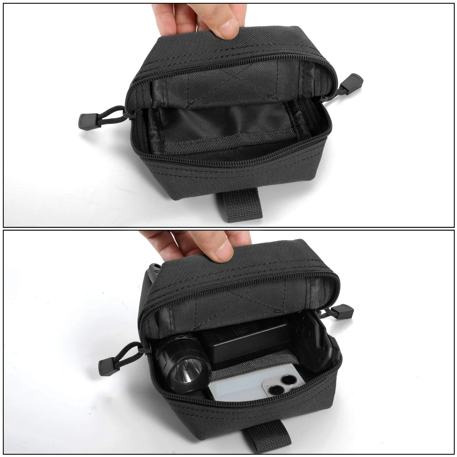 La bolsa en contexto de uso al aire libre