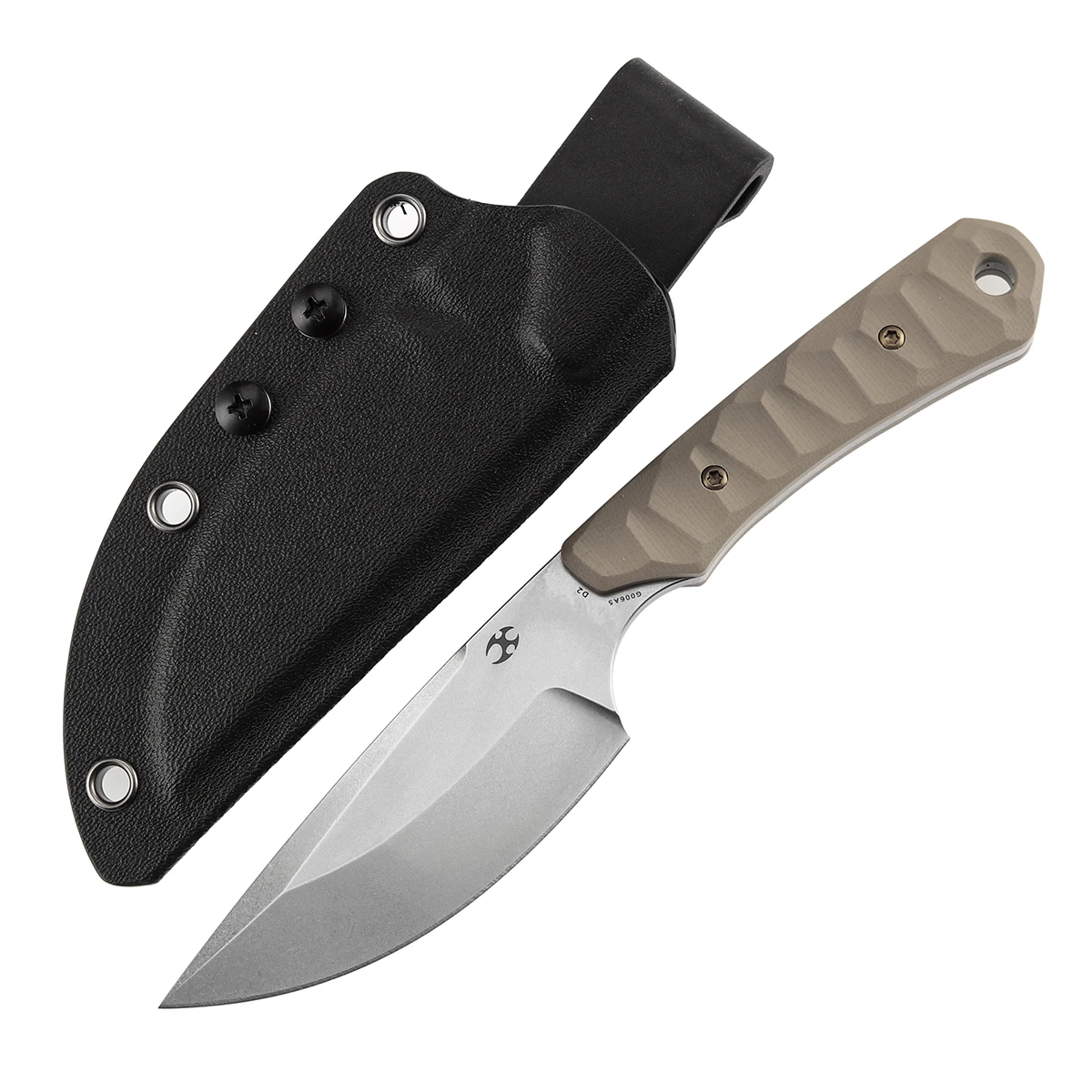 Kansept Vast cuchillo táctico fijo D2 con mango G10/Micarta/CF