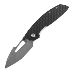Navaja plegable Tenable cuchillo bolsillo acero damasco 14C28N G10