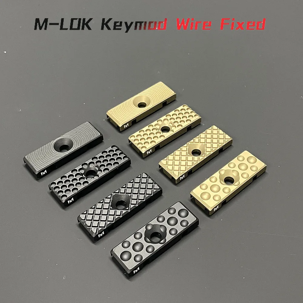 Guía de cables M-LOK Keymod aluminium CNC rail táctico