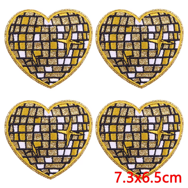Parche termoadhesivo bordado flor cartoon – Pack 10 unidades para coser o planchar - imagen 2