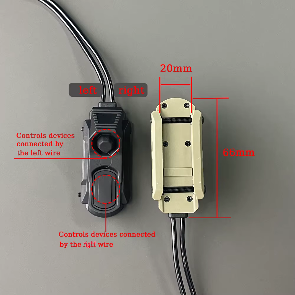 Dual SF Crane Laser interruptor táctico presión remota - imagen 4