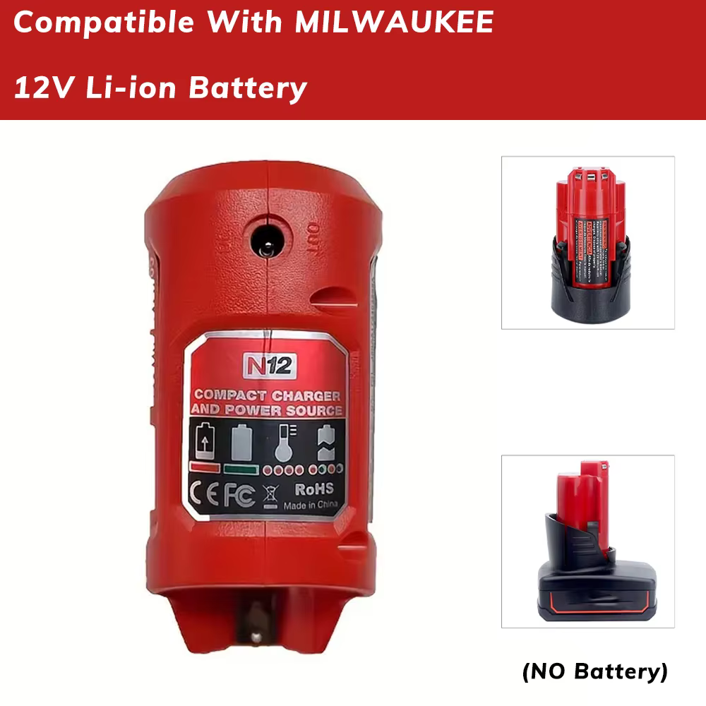 Milwaukee M12 USB Cargador 12V – Banco de energía para móvil - imagen 2