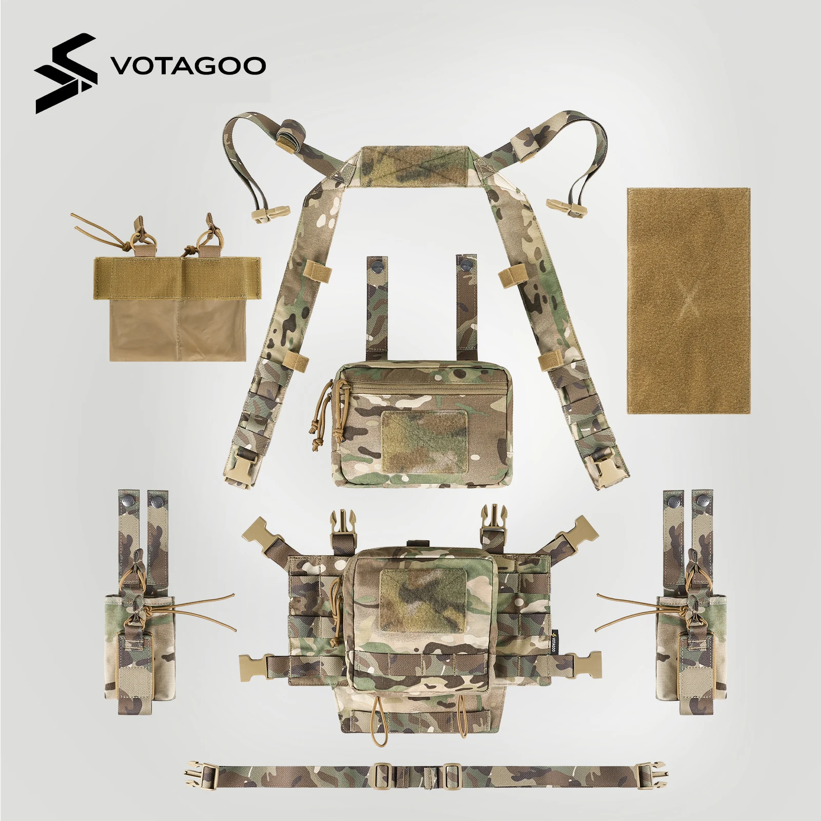 Chaleco Táctico VOTAGOO con Sistema MOLLE – Ajustable - imagen 4