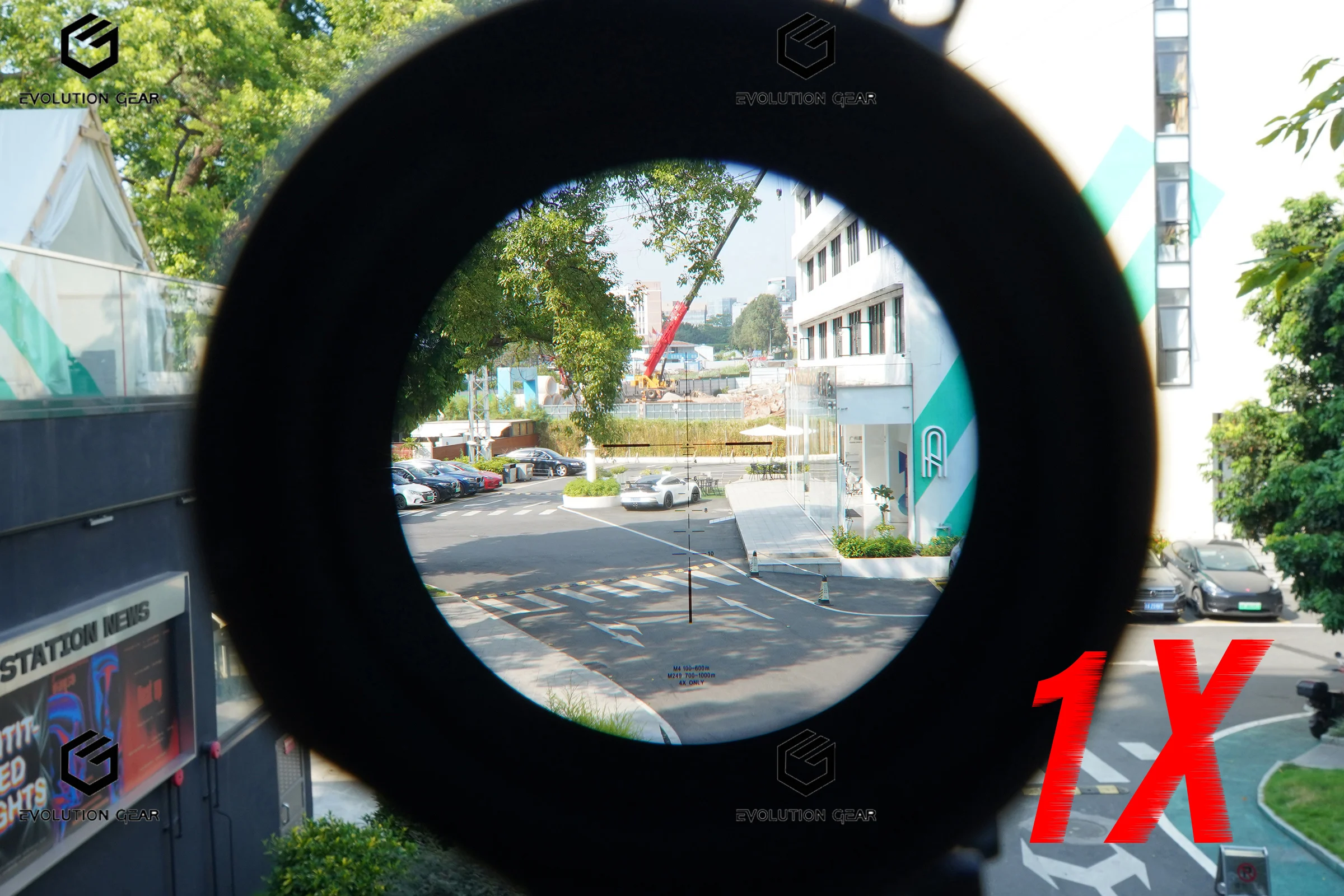Mira telescópica para rifle DR 1-4x GEN3 con estilo táctico