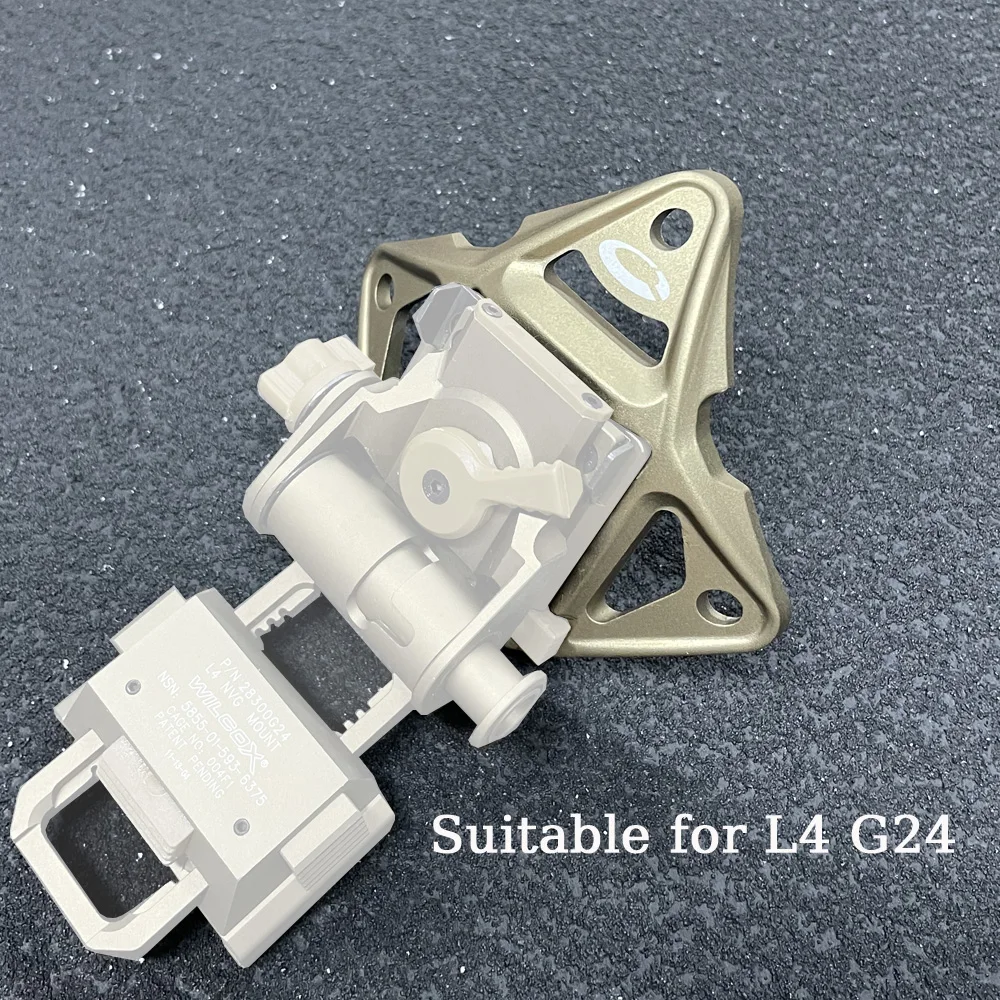Adaptador NVG Picatinny cascos FAST y MICH aluminio
