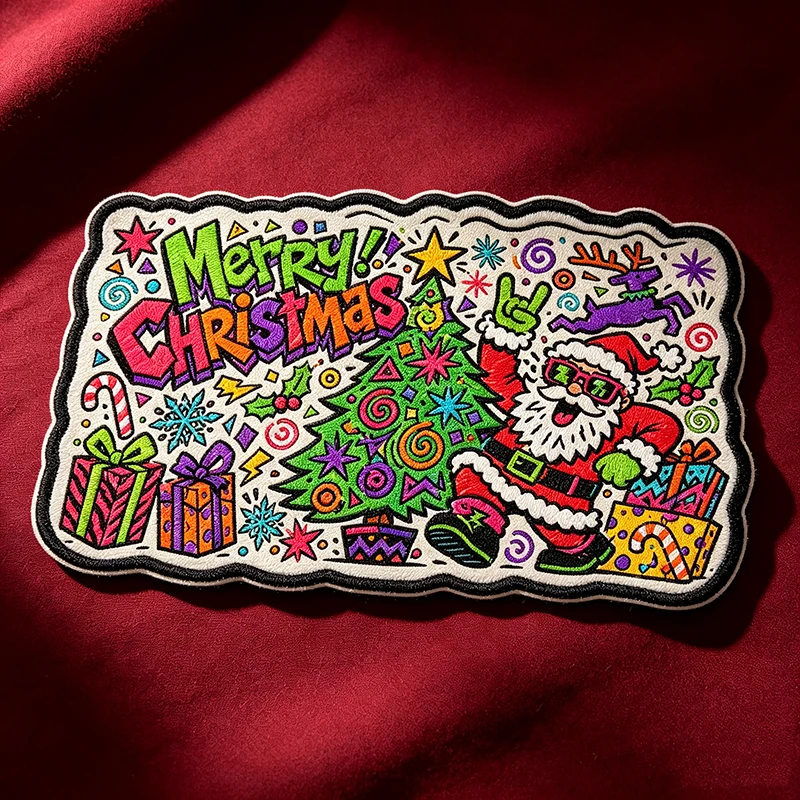 Parche bordado navideño personalizado y termoadhesivo - imagen 5