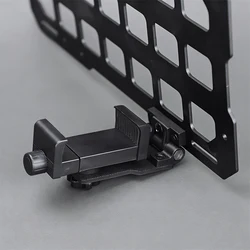 Soporte táctico teléfono Molle con visera solar ajustable aluminio