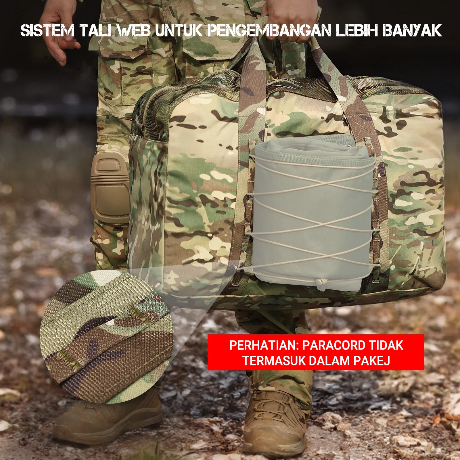 Bolsa táctica de lona militar VOTAGOO para campamento y caza - imagen 5