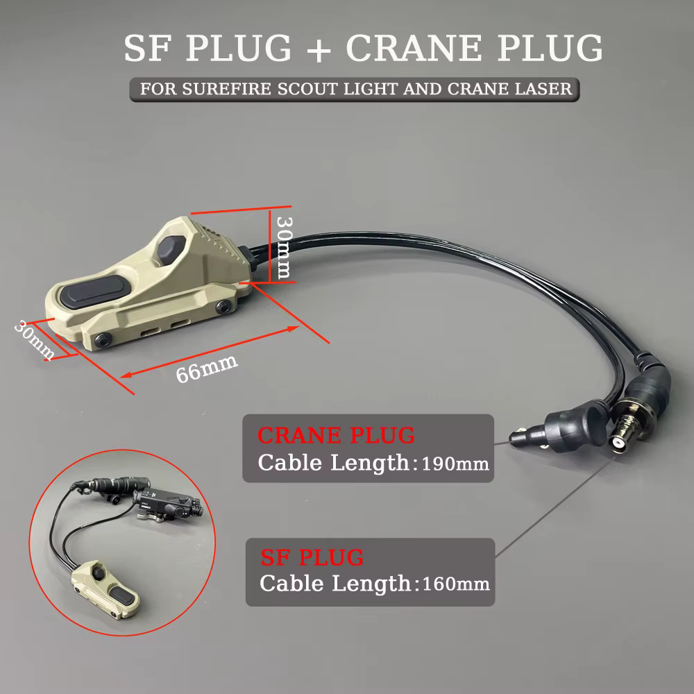 Dual SF Crane Laser interruptor táctico presión remota - imagen 5