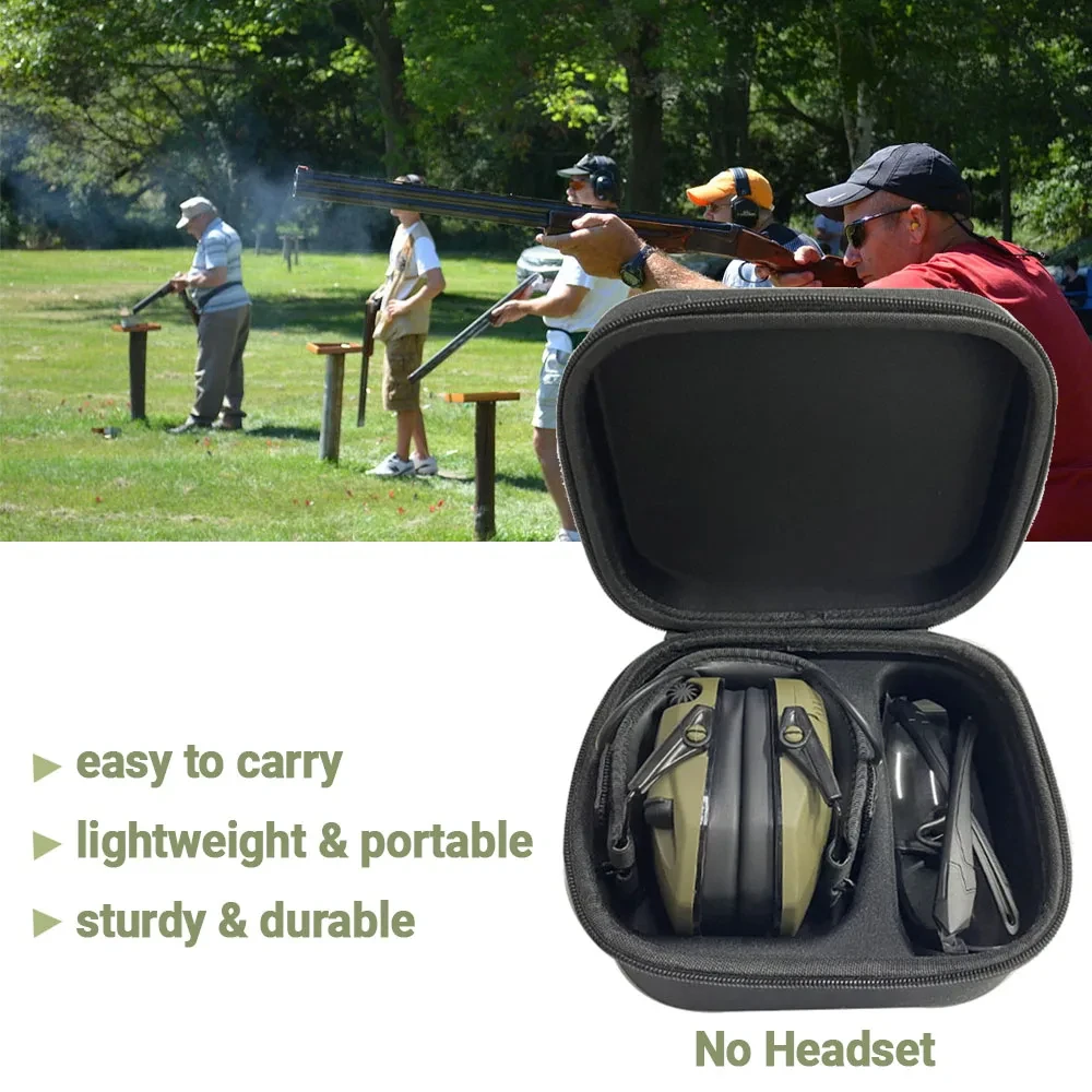 Estuche duro para orejeras electrónicas de tiro y protección auditiva - imagen 4