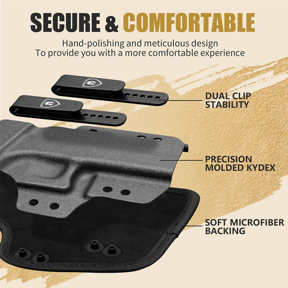 Funda híbrida Kydex Nylon IWB universal diestra
