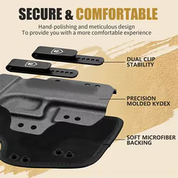 Funda híbrida Kydex Nylon IWB universal diestra