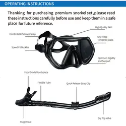 Snorkel profesional para adultos y ninos - Tubo de respiracion