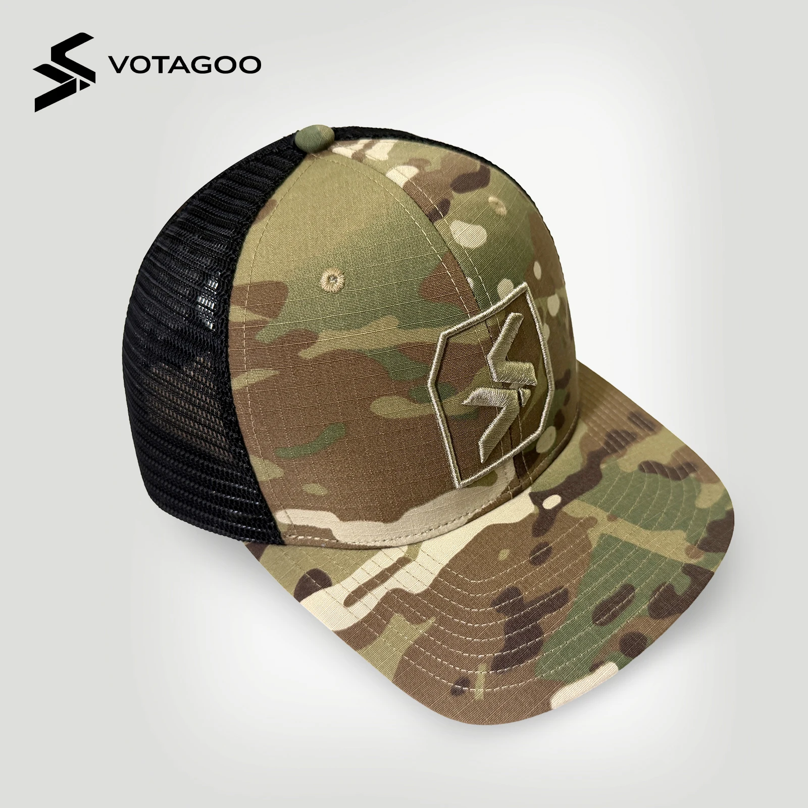 VOTAGOO Gorra táctica Multicam camuflaje todoterreno arañazos - imagen 2