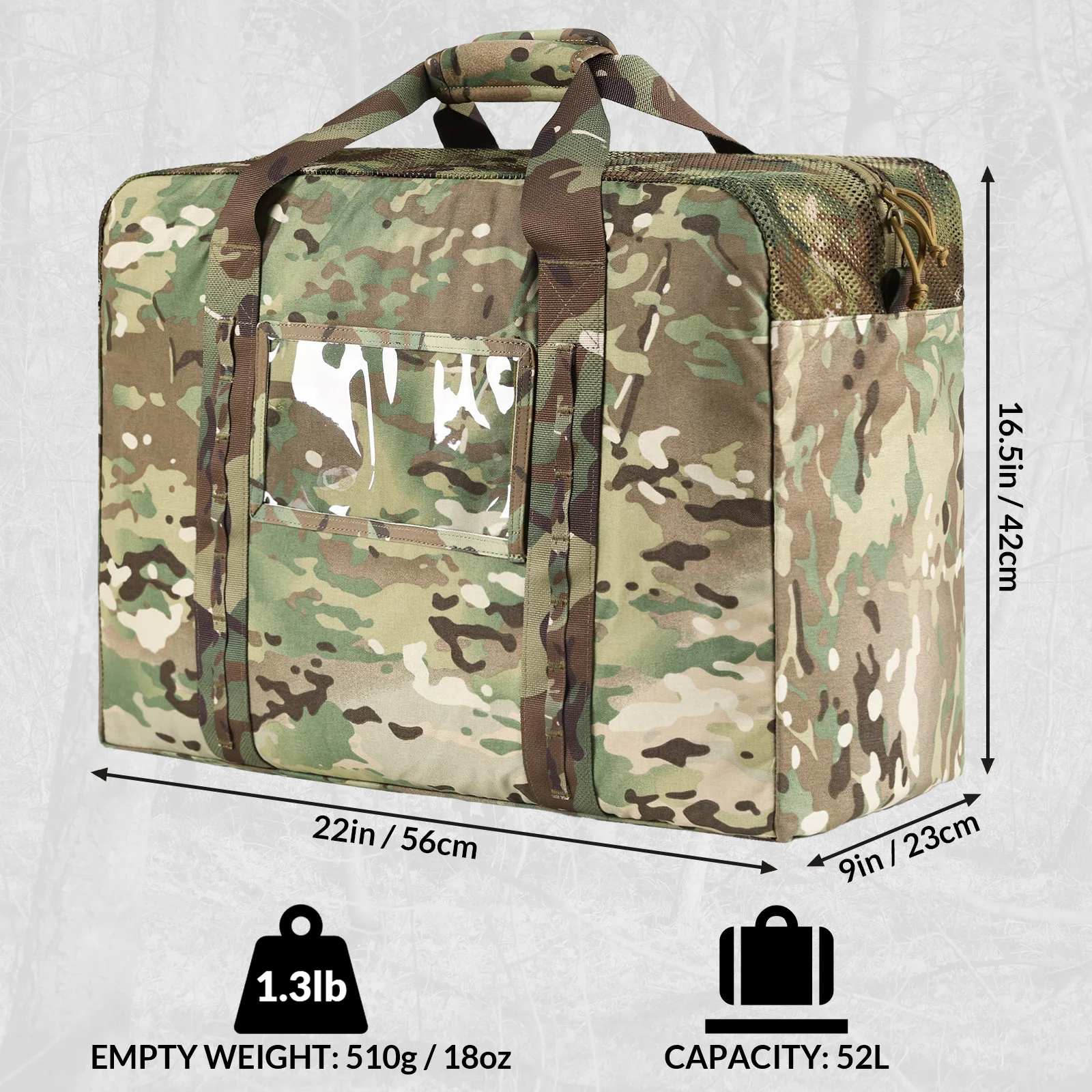 Bolsa táctica de lona militar VOTAGOO para campamento y caza - imagen 2