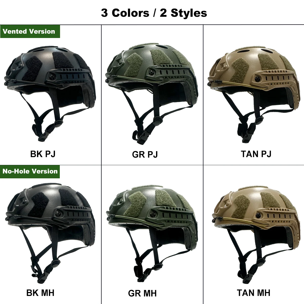 Casco táctico FAST ABS con paneles gancho y bucle para airsoft - imagen 5