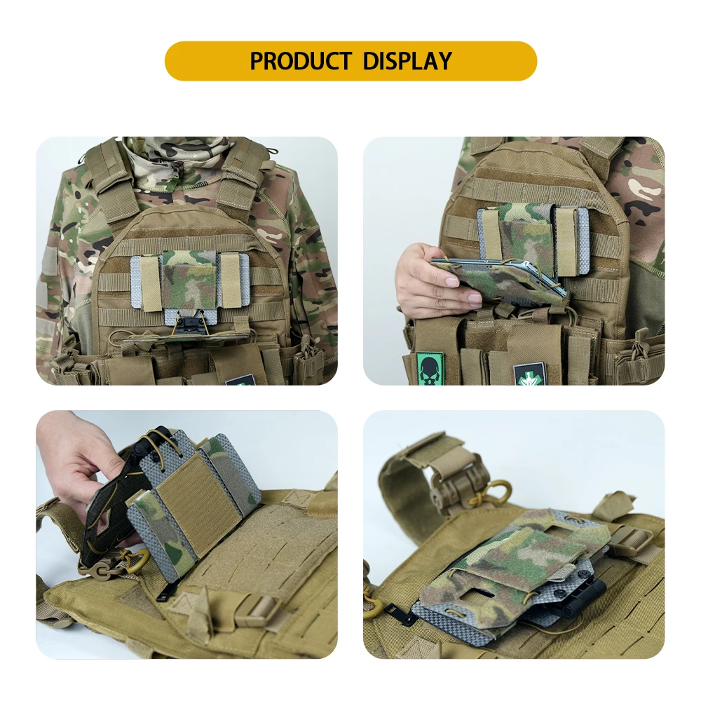 BOOIU soporte MOLLE para teléfono con placa Tegris de navegación - imagen 2